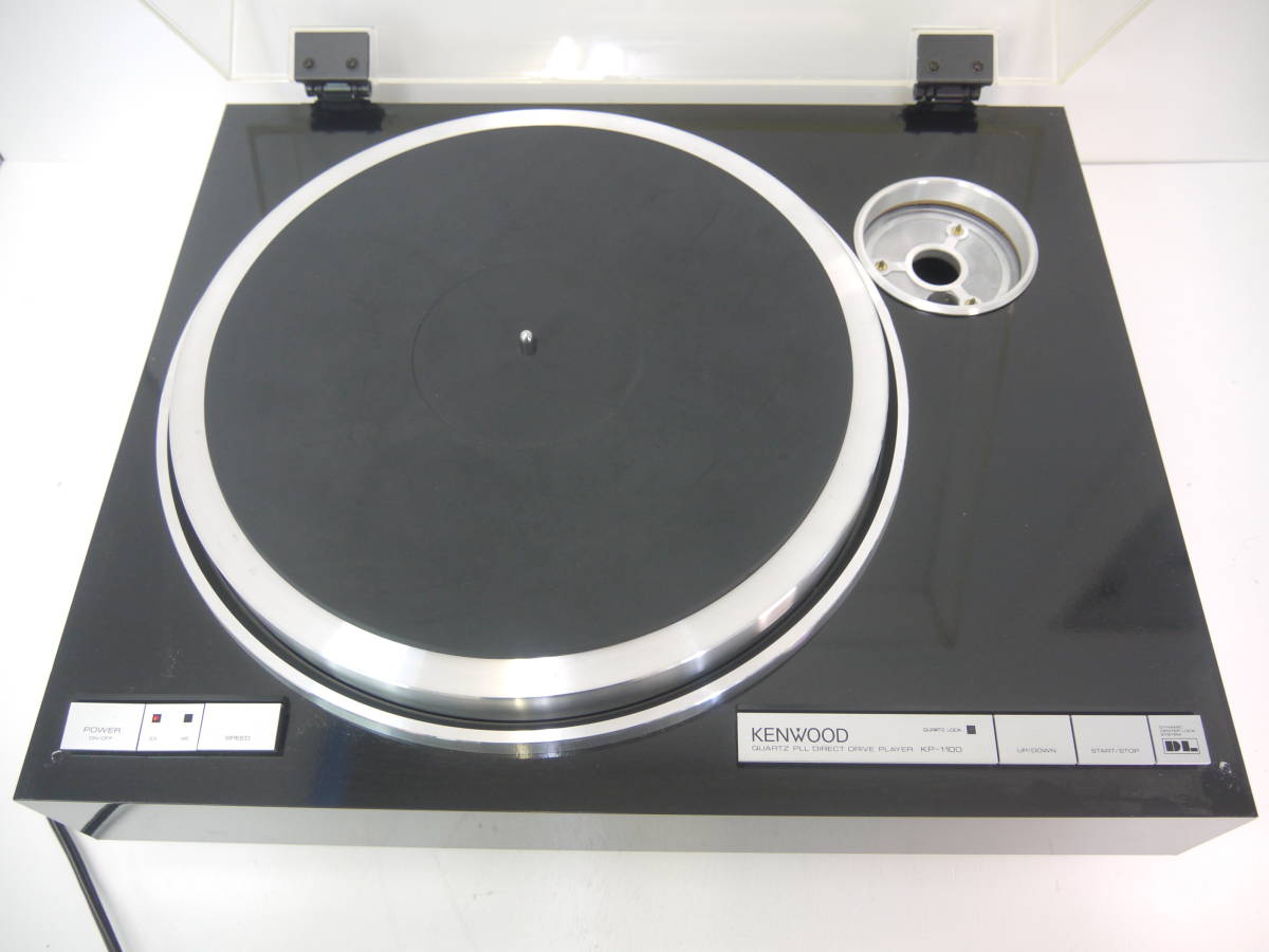 886 KENWOOD ケンウッド KP-1100 ターンテーブル レコードプレーヤー ゴムマット付 アーム欠品 KP-1100 KENWOOD ケンウッド STATION AUDIO コード21-07673