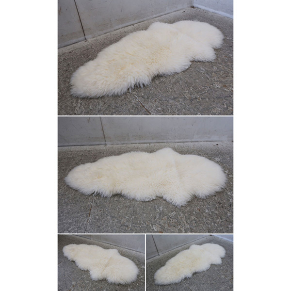 ムートン ラグ 暖かい レザークラフト・革販売のニシカワレザー ふわふわ ムートンラグ Prime-Over Mouton Leather Crack Sheep B-3 Merino あったか Blouson 1匹物
