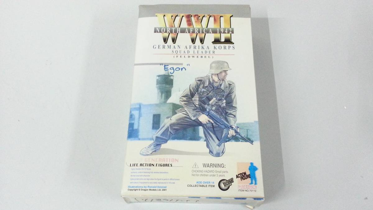 [30]＃ドラゴン　WWII NORTH AFRICA 1942 GERMAN AFRIKA KORPS SQUAD LEADER Egon　箱状態悪