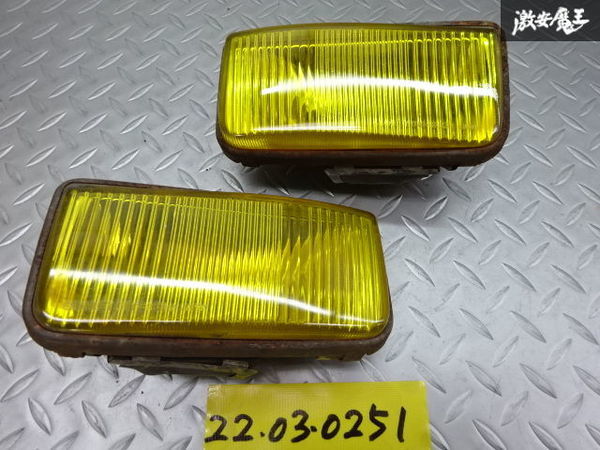 希少 純正OP ホンダ EF8 CR-X CRX 後期 イエロー フォグライト フォグランプ 左右セット STANLEY 010-6683 棚2M12