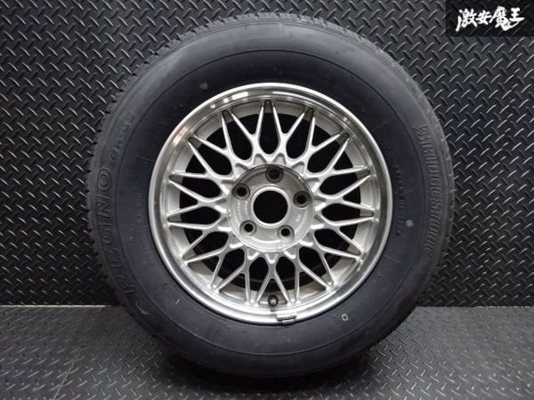 ○日産 純正 OP BBS CG15 15インチ 6.5J +45 PCD 114.3 5H メッシュ 