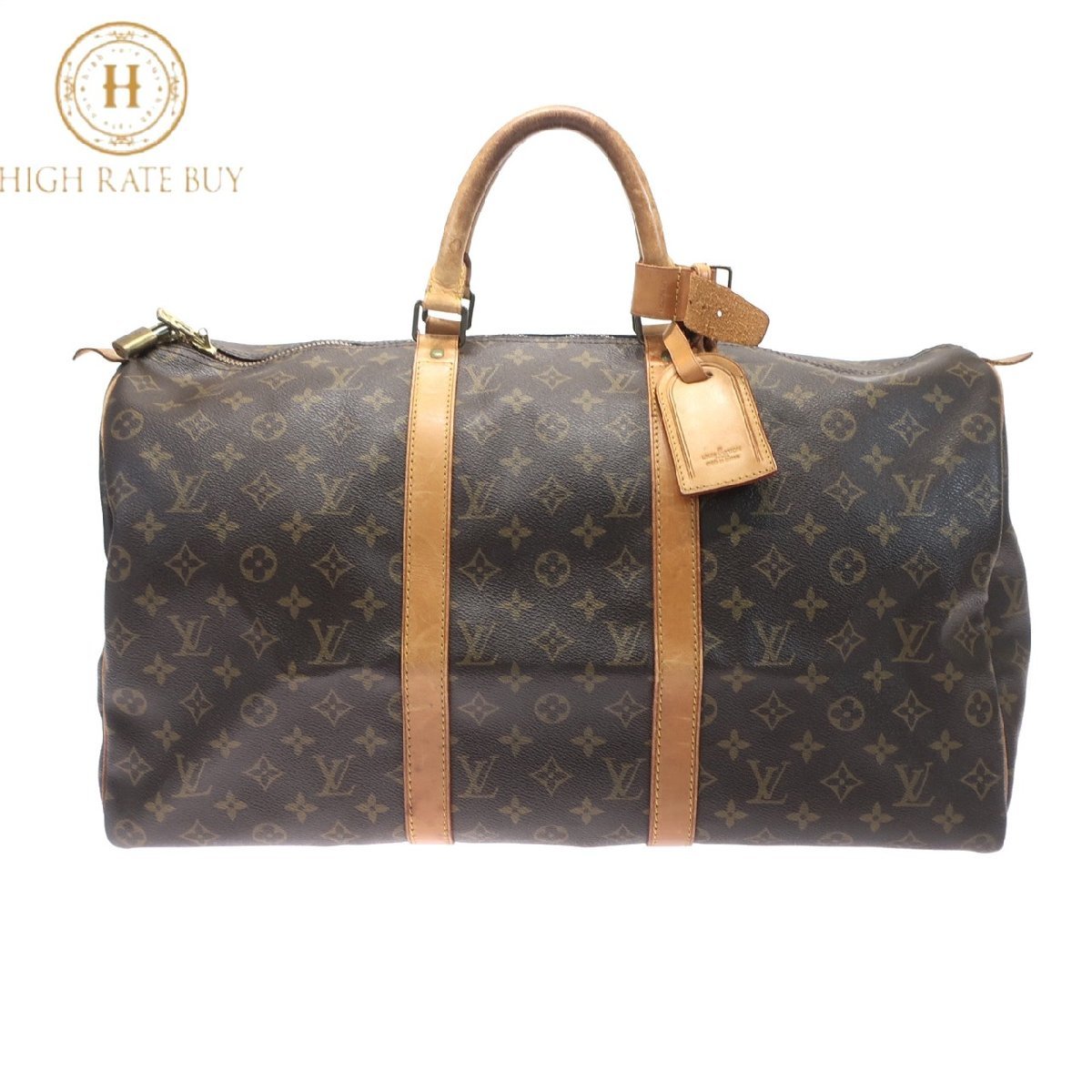 1円スタート LOUIS VUITTON ルイ・ヴィトン キーポル50 モノグラム 