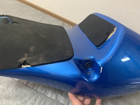 TZ250用 メーカー不明 FRP シートカウル FRP TZR250 シングルシートカウル 中古 FRP製 FRPシングル