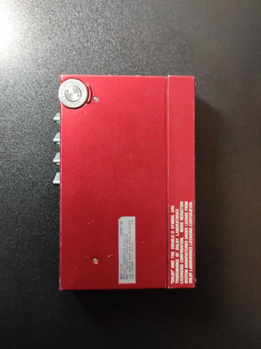 WM-30 SONY WALKMAN RED ソニー ウォークマン カセットプレーヤー