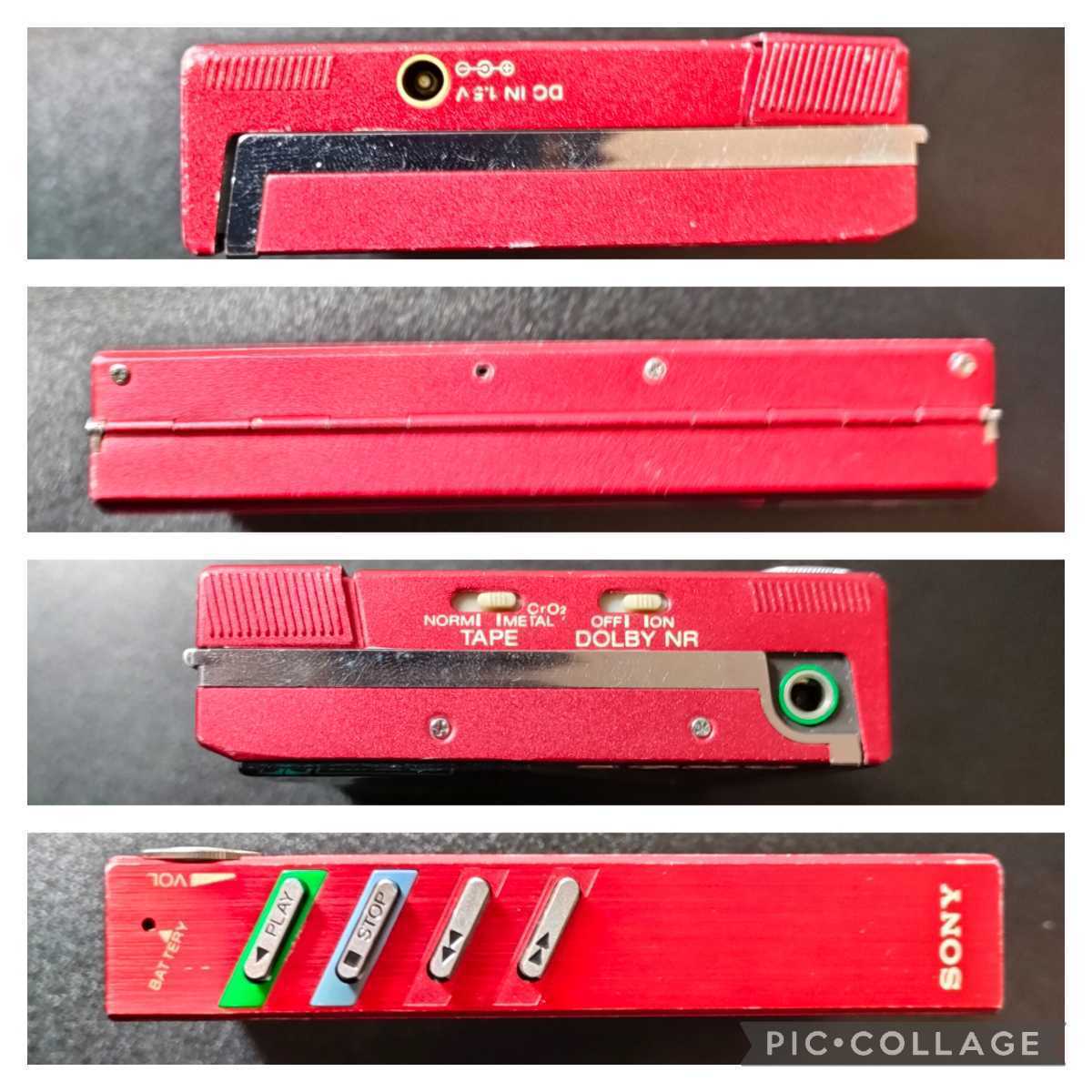 WM-30 SONY WALKMAN RED ソニー ウォークマン カセットプレーヤー