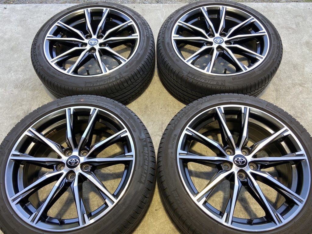 送料込86ZN6トヨタ後期 純正215/45R17シュラン プライマシーHP4本 4本 ☆ トヨタ 86 後期 純正 7J ×17 +48 5H‐100 ☆