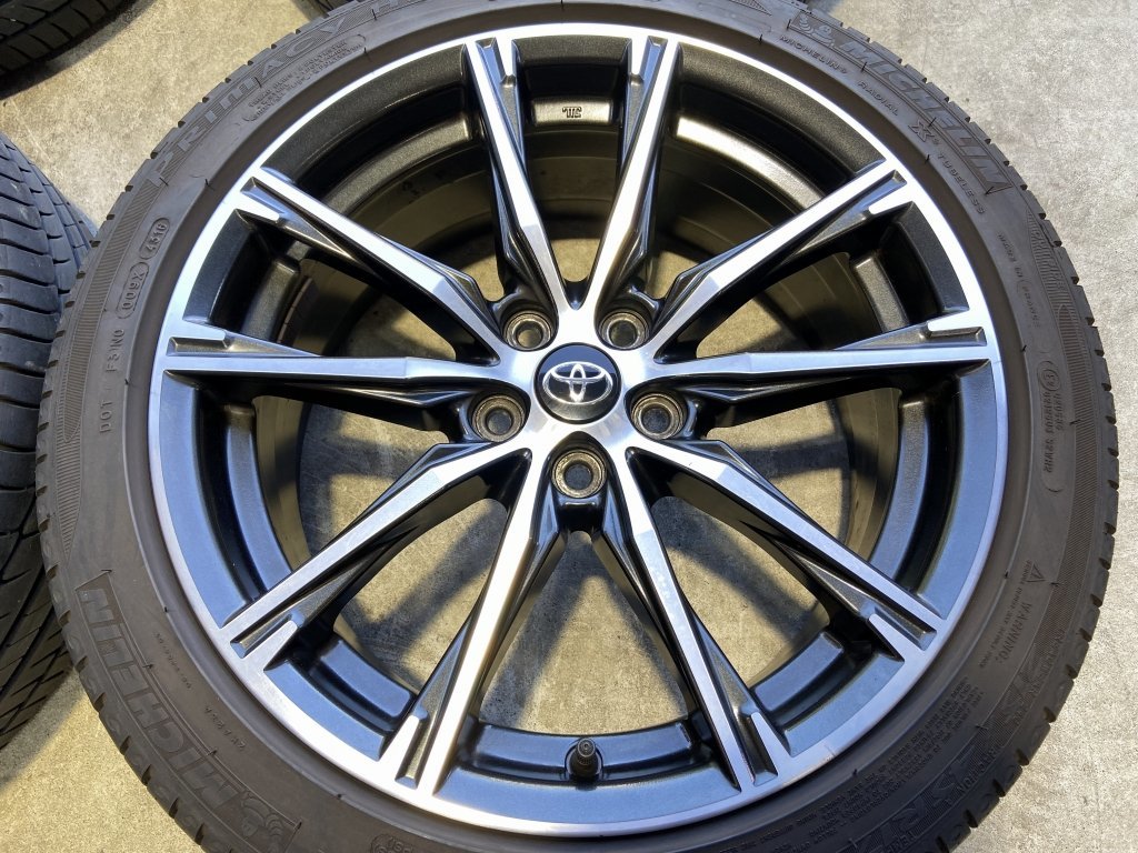 送料込86ZN6トヨタ後期 純正215/45R17シュラン プライマシーHP4本 4本 ☆ トヨタ 86 後期 純正 7J ×17 +48 5H‐100 ☆