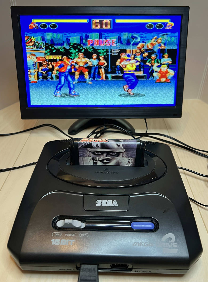 SEGA セガ MD メガドライブ2 本体とソフトセット 餓狼伝説 モナコGP