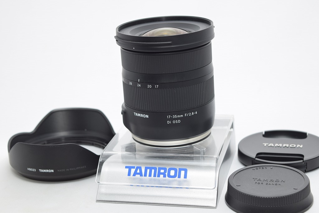 TAMRON タムロン 17-35mm Canon 美品 美品☆TAMRON タムロン 17-35mm F2.8-4 Di OSD A037 Canon キヤノン用