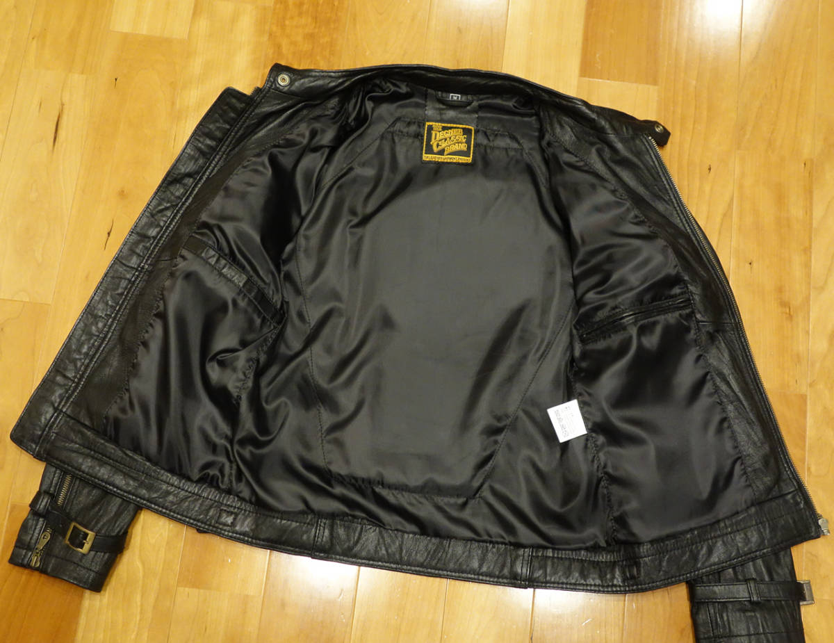 DEGNER デグナー ラムレザージャケット サイズM ブラック 8SJ-1 スレ少 