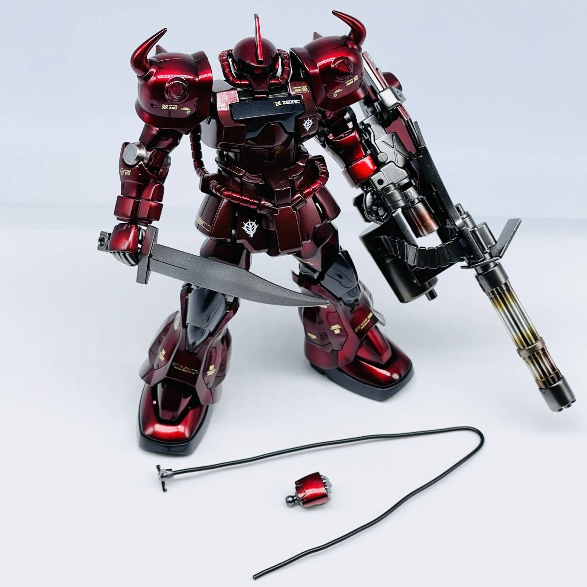 HG 1/144 グフカスタム 赤い彗星Ver. 〈キャンディー塗装〉 【全塗装