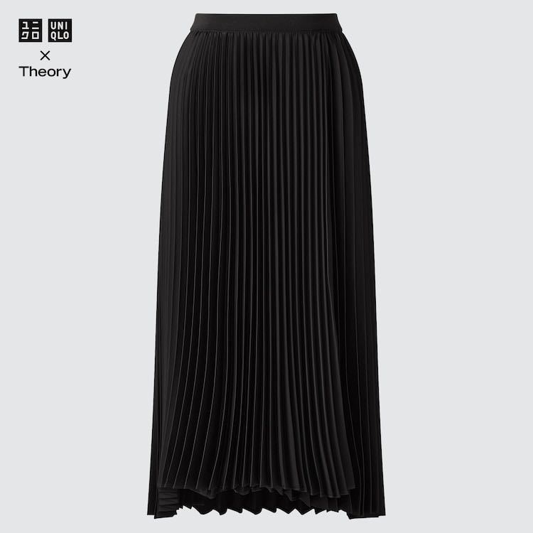 新作，100%新品 2021 UNIQLO &times; Theory 洗える プリーツラップスカート S レディース ユニクロ セオリー スカート(スカート)｜売買されたオークション情報、yahooの商品情報をアーカイブ公開 - オークファン 女性用