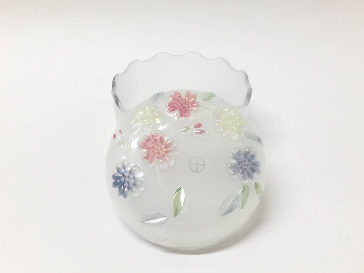 ガラス Shimadzu キャンディーボックス 島津牡丹 SHIMADZU 硝子瓶 島津薩摩切子 花柄 キャンディーボックス オリジナル