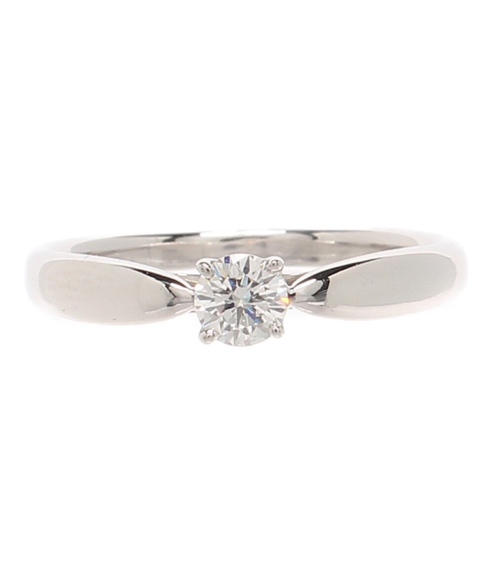 美品 ティファニー ハーモニーリング 指輪 Pt950 ダイヤ 0.21ct 鑑定 