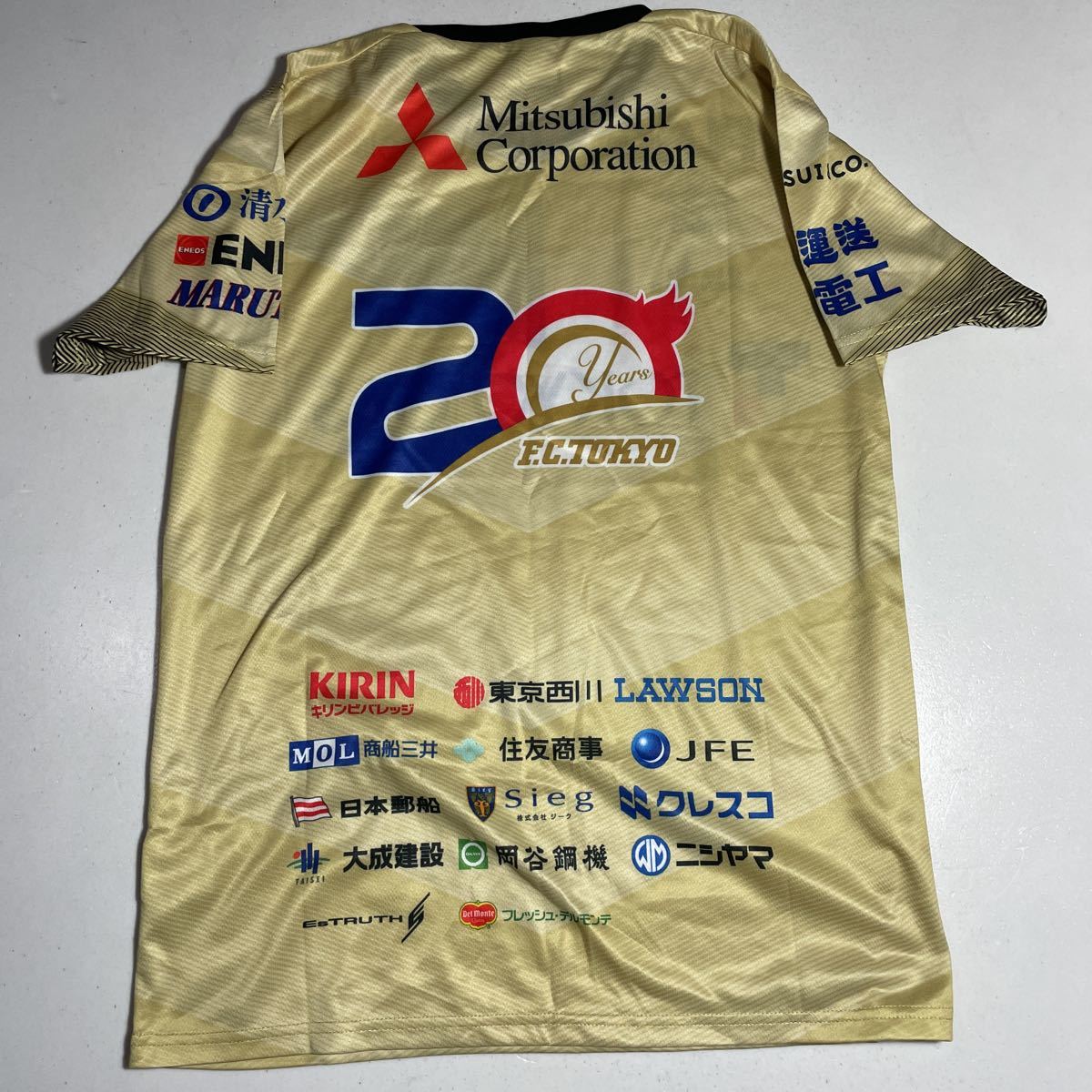 FC東京 fc tokyo アンブロ UMBRO 20周年 金 ゴールド Jリーグ jleague