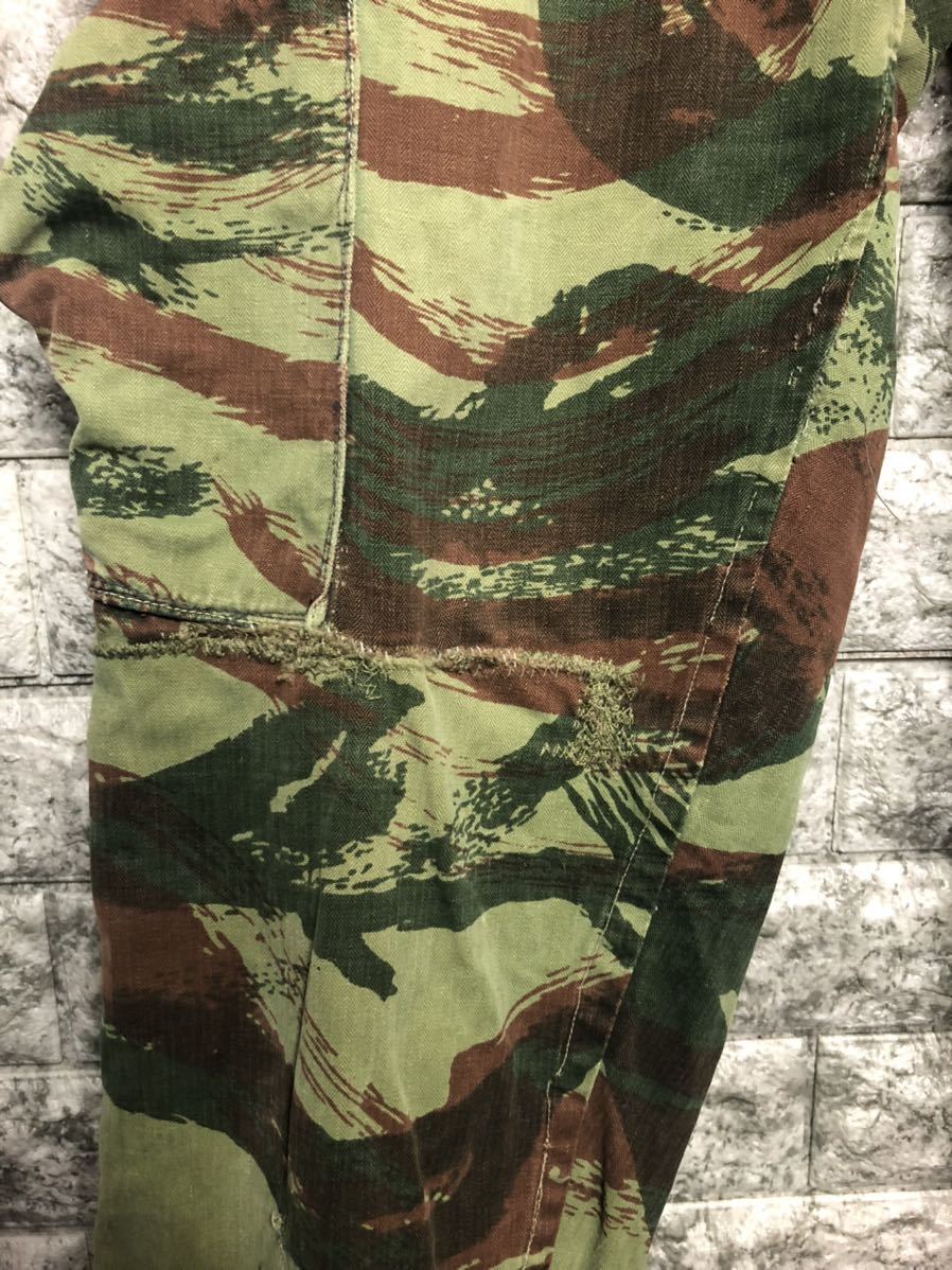 1950s フランス軍実用品 TAP 47/56 リザード カモ パラシュート カーゴ  