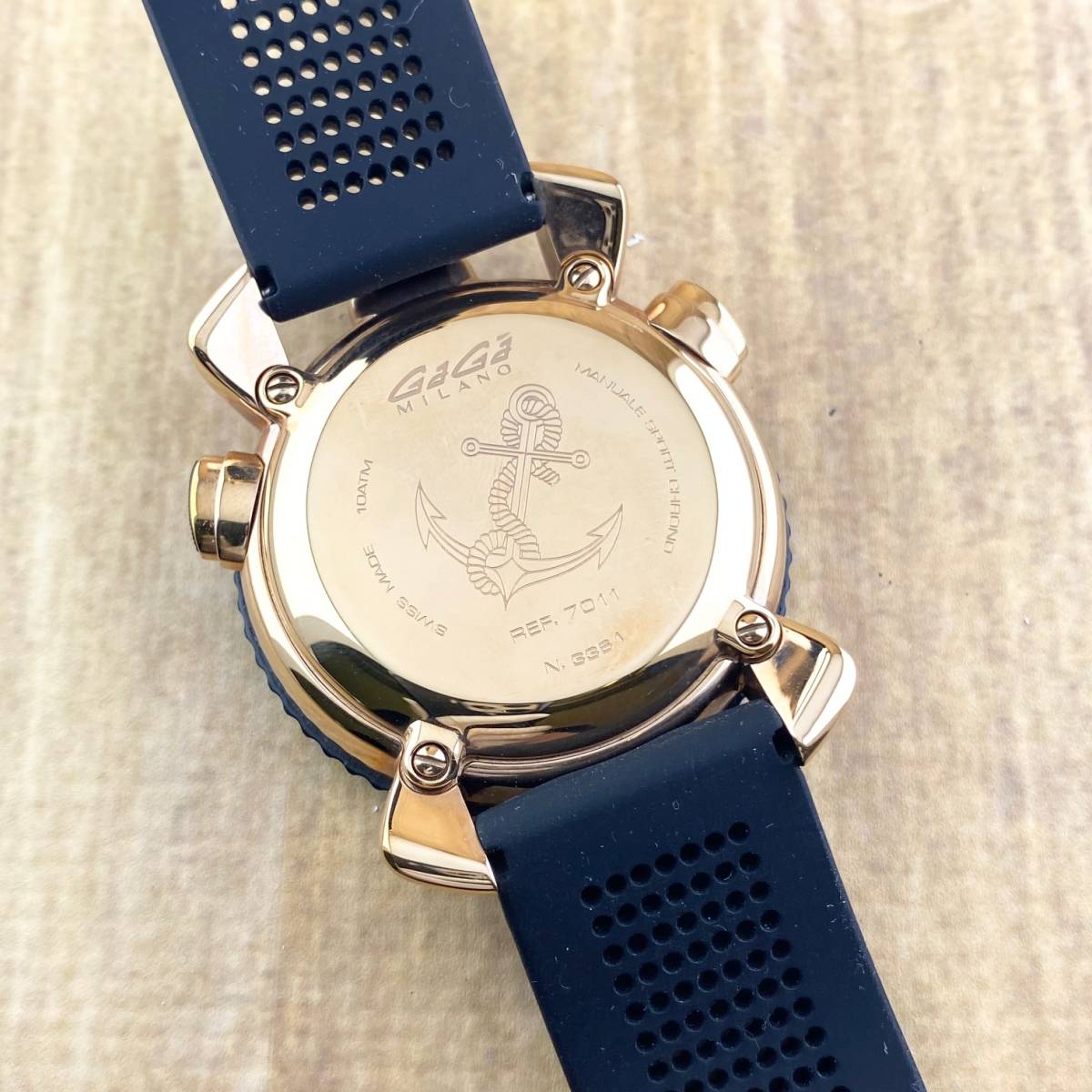 1円箱付】GaGaMILANO ガガミラノ 腕時計 メンズ 7011 スポーツ クロノ 