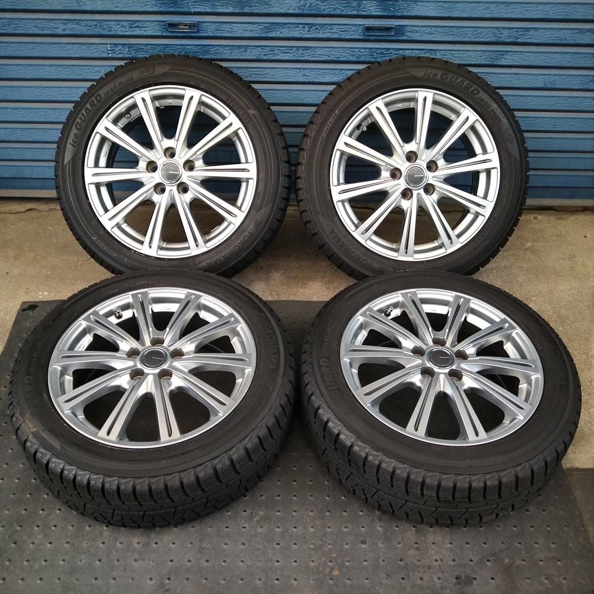 2025，定番 2015年製 195/55R16 ヨコハマタイヤ アイスガード iG50 PLUS 16インチアルミホイール MILLOUS 6.5J 100 5H +48 4本セット #アリオン(スタッドレスタイヤ)｜売買されたオークション情報、yahooの商品情報をア 5穴