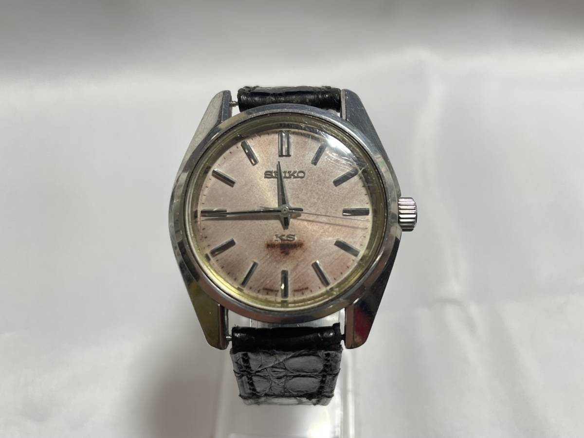 稼動品SEIKO KS HI-BEAT 自動巻き時計 ベルト無し本体のみ傷有り