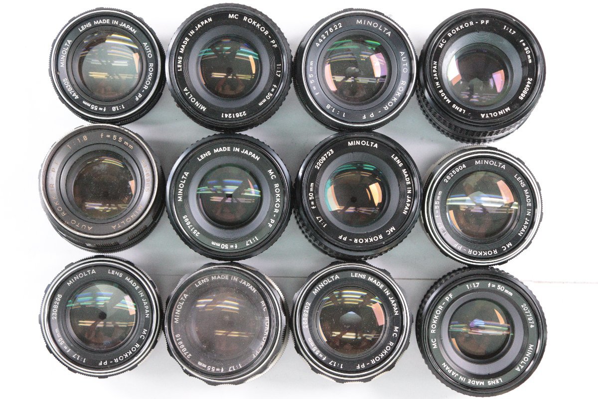 48点】MINOLTA ミノルタ 単焦点レンズ まとめ売り MC ROKKOR-PG F1.4