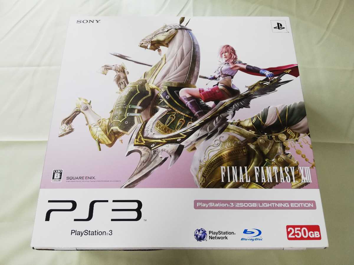 未使用 極上 PlayStation 3 250GB FINAL FANTASY XIII LIGHTNING 