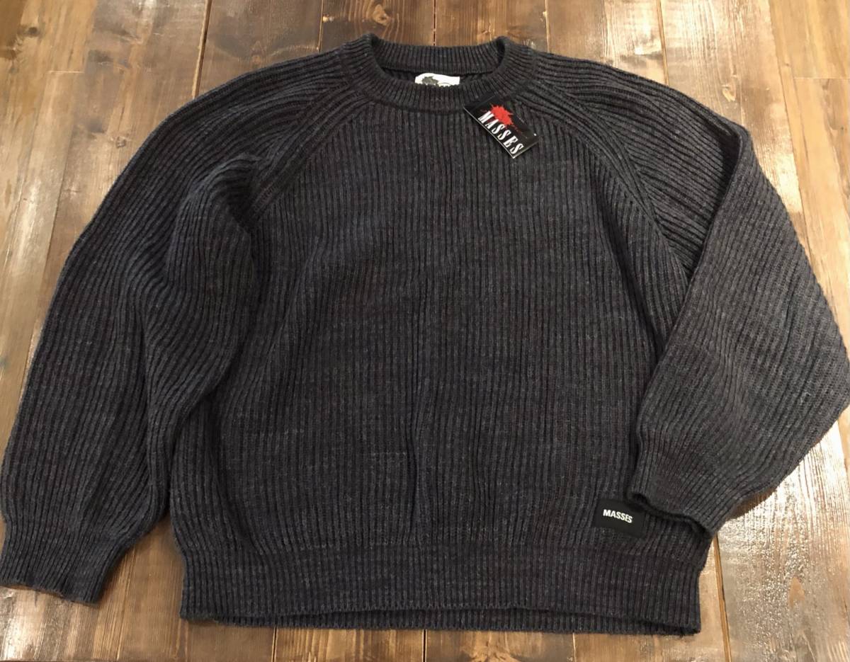 限定SALE 定価4万 MASSES SWEATER CO.H BLACK XL 黒 コットンセーター ローゲージ ニット クルーネック マシス(ジャケット、上着)｜売買されたオークション情報、yahooの商品情報をアーカイブ公開 - オークファ 男性用