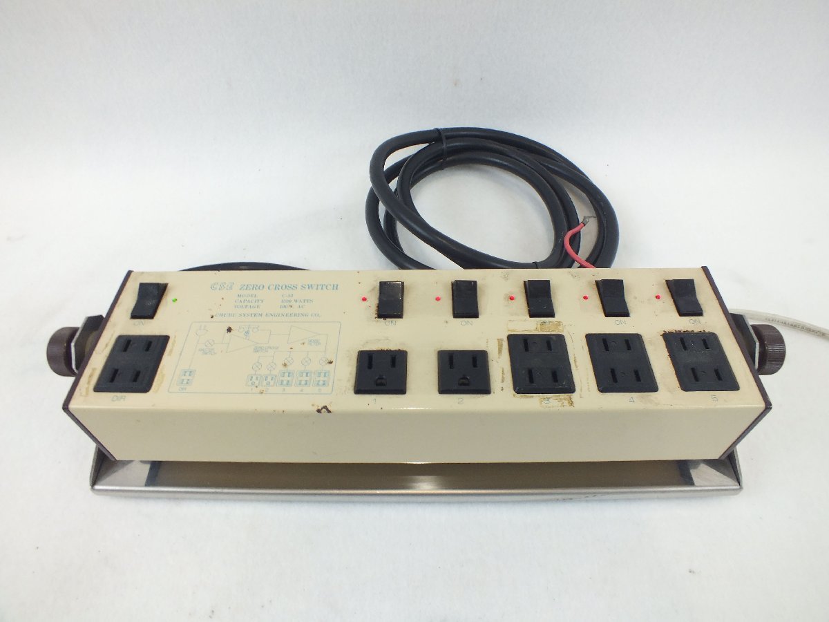 CSE 電源タップ CROSS SWITCH ZERO Switch Profile Low KS-33 ZX-80A