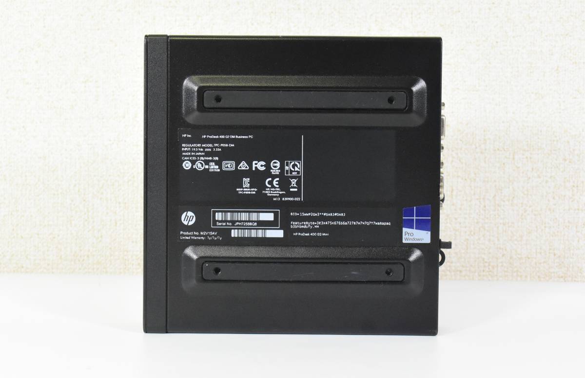 HP ProDesk 400 G2 DM Business PC/Core i7-6700T/メモリ8GB/高速 NVMe SSD 256G