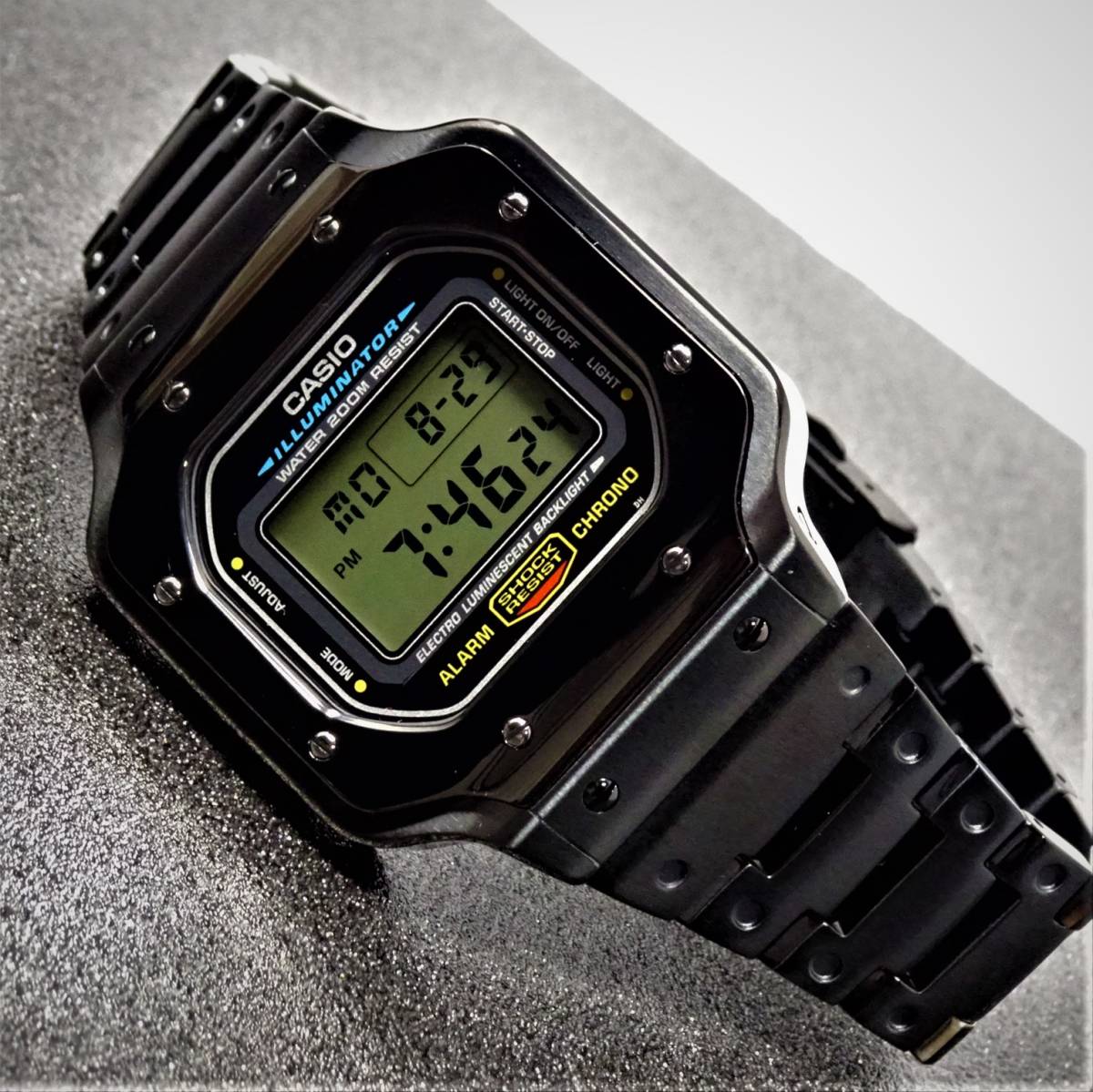 未使用・新品・GショックカスタムDW5600本体付き海外フルメタル 