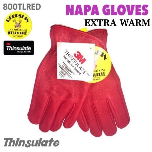 豊富な，最新作 NAPA GLOVES ナパ 鹿革 冬用 シンサレート グローブ 800TL RED-M レッド 赤 EXTRA WARM 裏地付 ディアスキン 3M社 Thinsulate(Mサイズ)｜売買されたオークション情報、yahooの商品情報をアーカイブ公開 - オ 一般