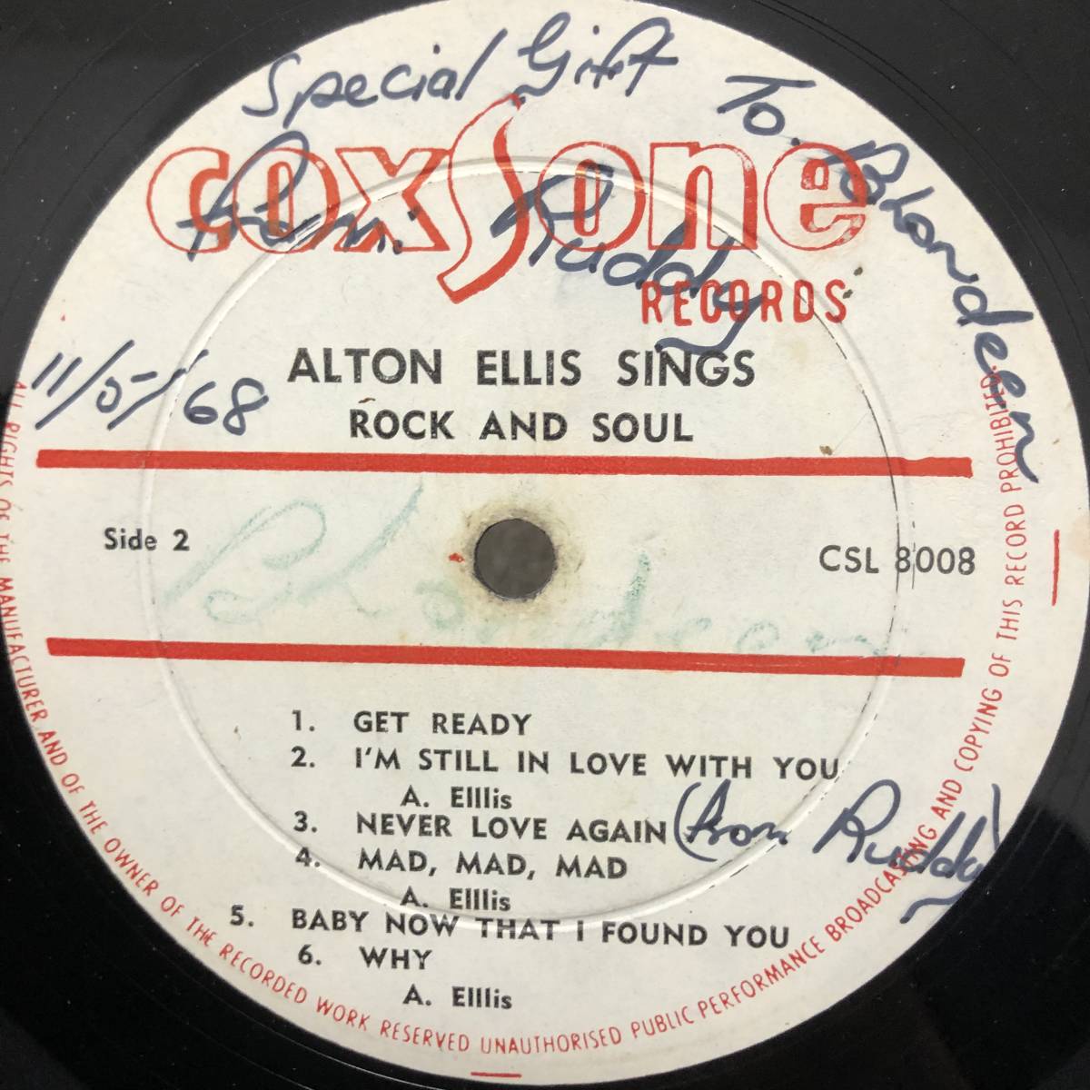 Alton Ellis Sings Rock And Soul Rocksteady 33 LP オリジナル プレス