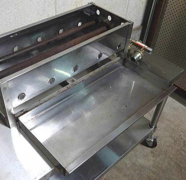 中古 業務用 プロパンガス LPガス用 下火グリラー 焼鳥焼き コンロ