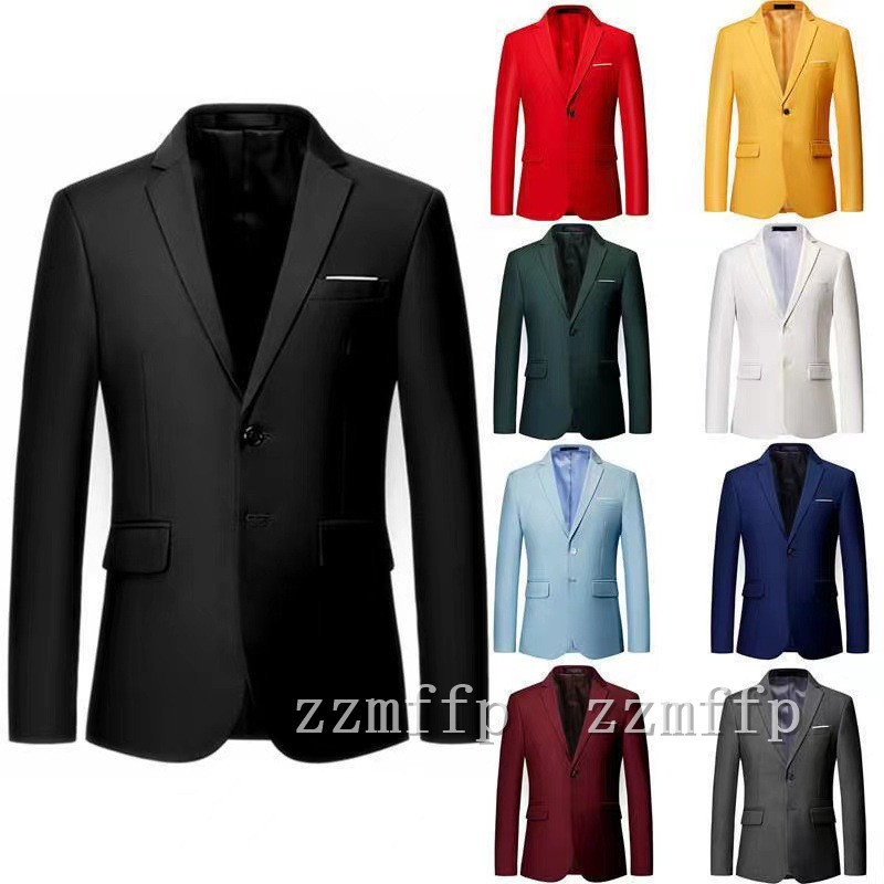 テーラードジャケットメンズ ブレザージャケットカジュアルスーツ ビジネススーツ スリム 無地 アウター 紳士服 M~6XL/22ZXQ26