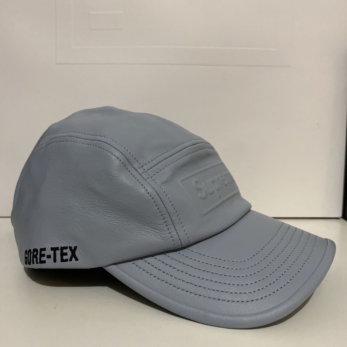 シュプリーム SUPREME 22SS GORE-TEX LEATHER CAMP CAP ゴアテックス 