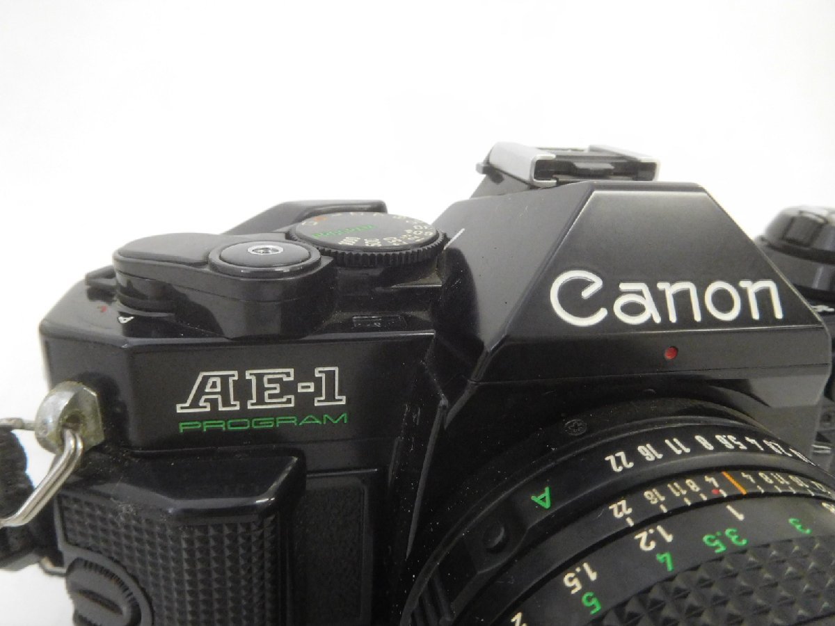 □ Canon キャノン AE-1 PROGRAM 一眼レフ フィルムカメラ FD 50mm 1
