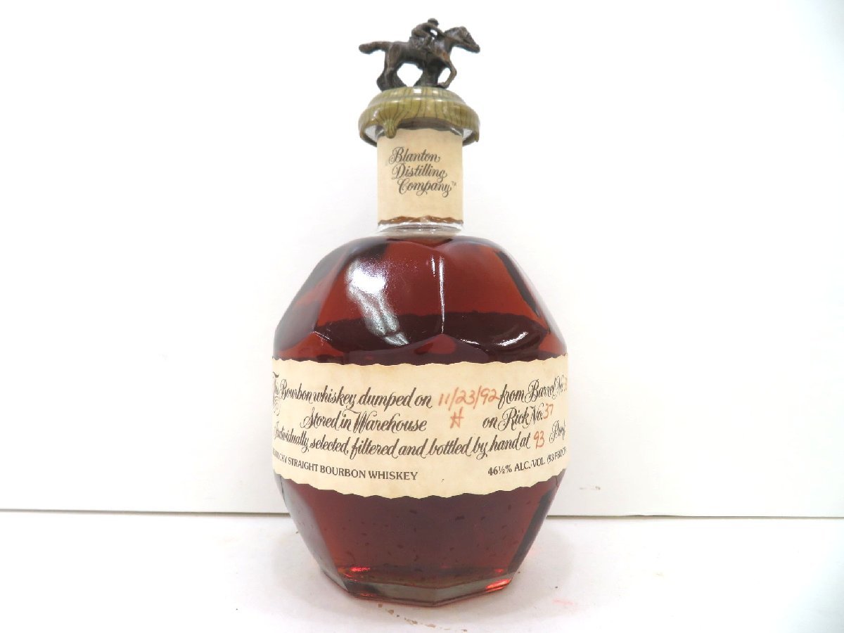 古酒 1円~スタート Blanton's ブラントン 1992 シングルバレル