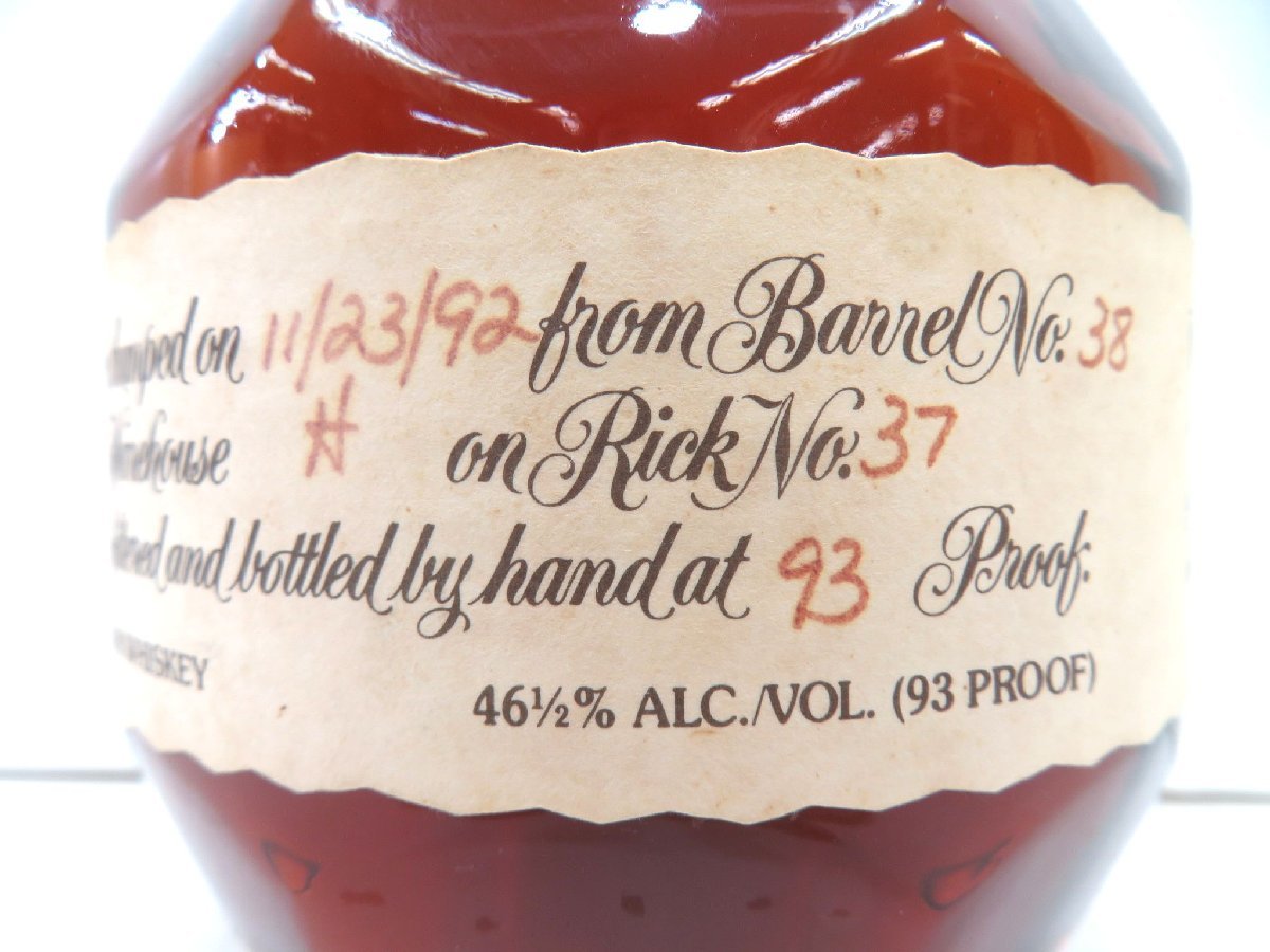 古酒 1円~スタート Blanton's ブラントン 1992 シングルバレル