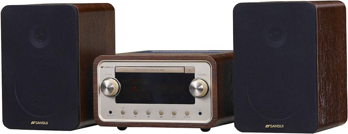 【1円スタート！】SANSUI 真空管ハイブリッドアンプ搭載CDステレオシステム SMC-300BT ブラウン A6 SANSUI SMC-300BT 真空管ハイブリッドアンプ搭載CDステレオシステムSMC ▽ サンスイ&frasl;山水(3) 真空管ハイブリッドCDステレオシステム｜SANSUI｜株式
