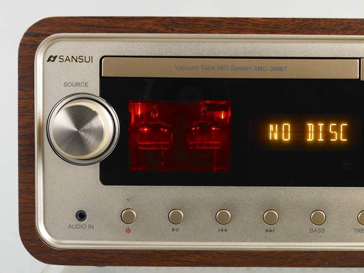 【1円スタート！】SANSUI 真空管ハイブリッドアンプ搭載CDステレオシステム SMC-300BT ブラウン A6 SANSUI SMC-300BT 真空管ハイブリッドアンプ搭載CDステレオシステムSMC ▽ サンスイ&frasl;山水(3) 真空管ハイブリッドCDステレオシステム｜SANSUI｜株式