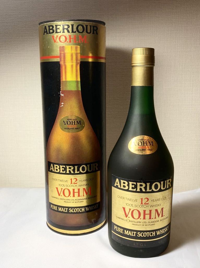 古酒 アベラワー 12年 VOHM ピュアモルト＊箱付 750ml 43％ ハイランド