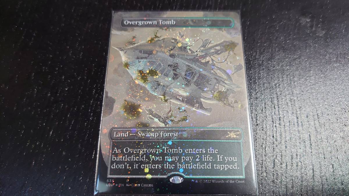 MTG 美品 【草むした墓（ボーダーレスギャラクシーFOIL）】 （レア