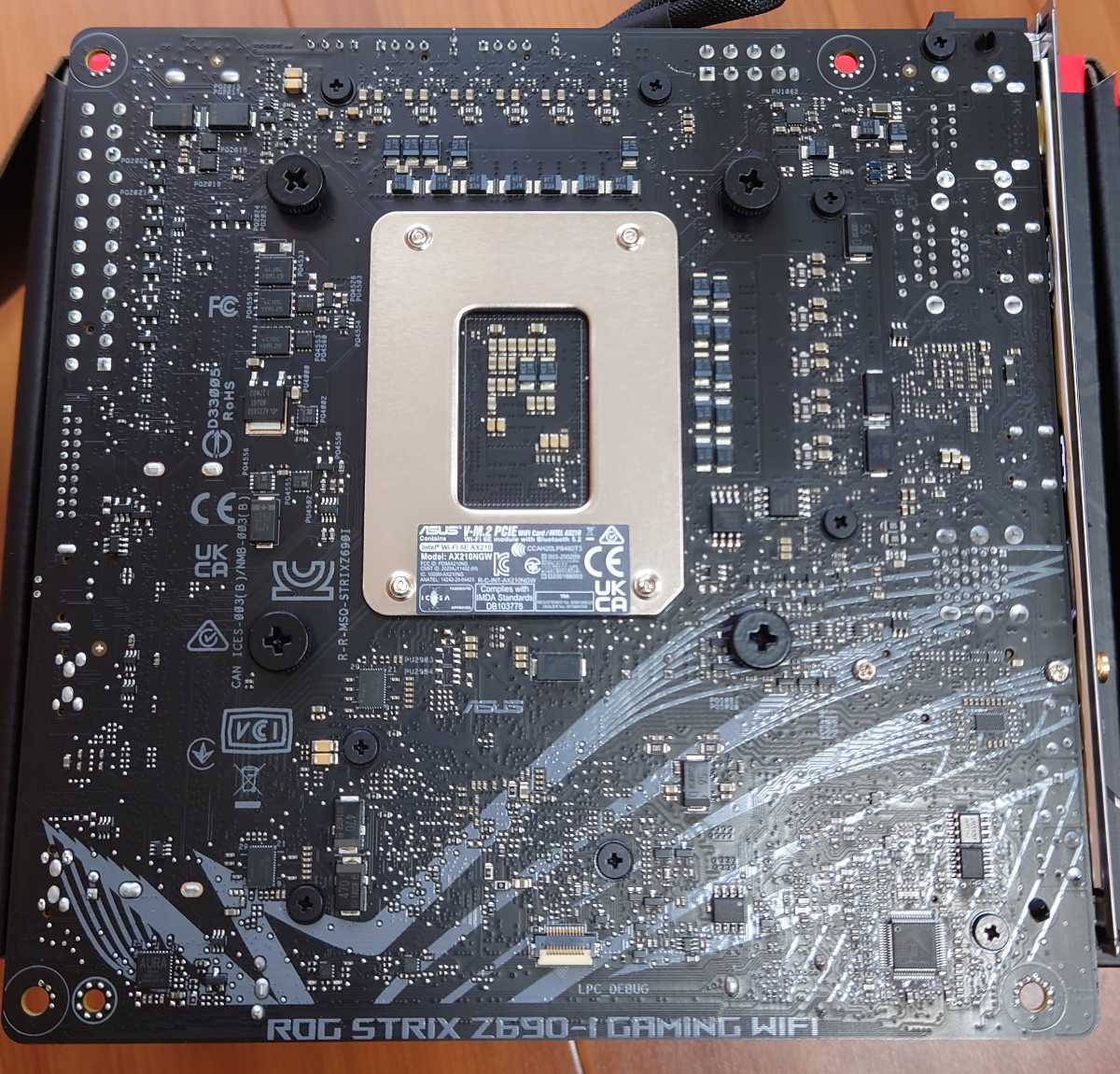 マザーボードセット ASUS ROG STRIX Z690-I GAMING WIFI / i5-12400