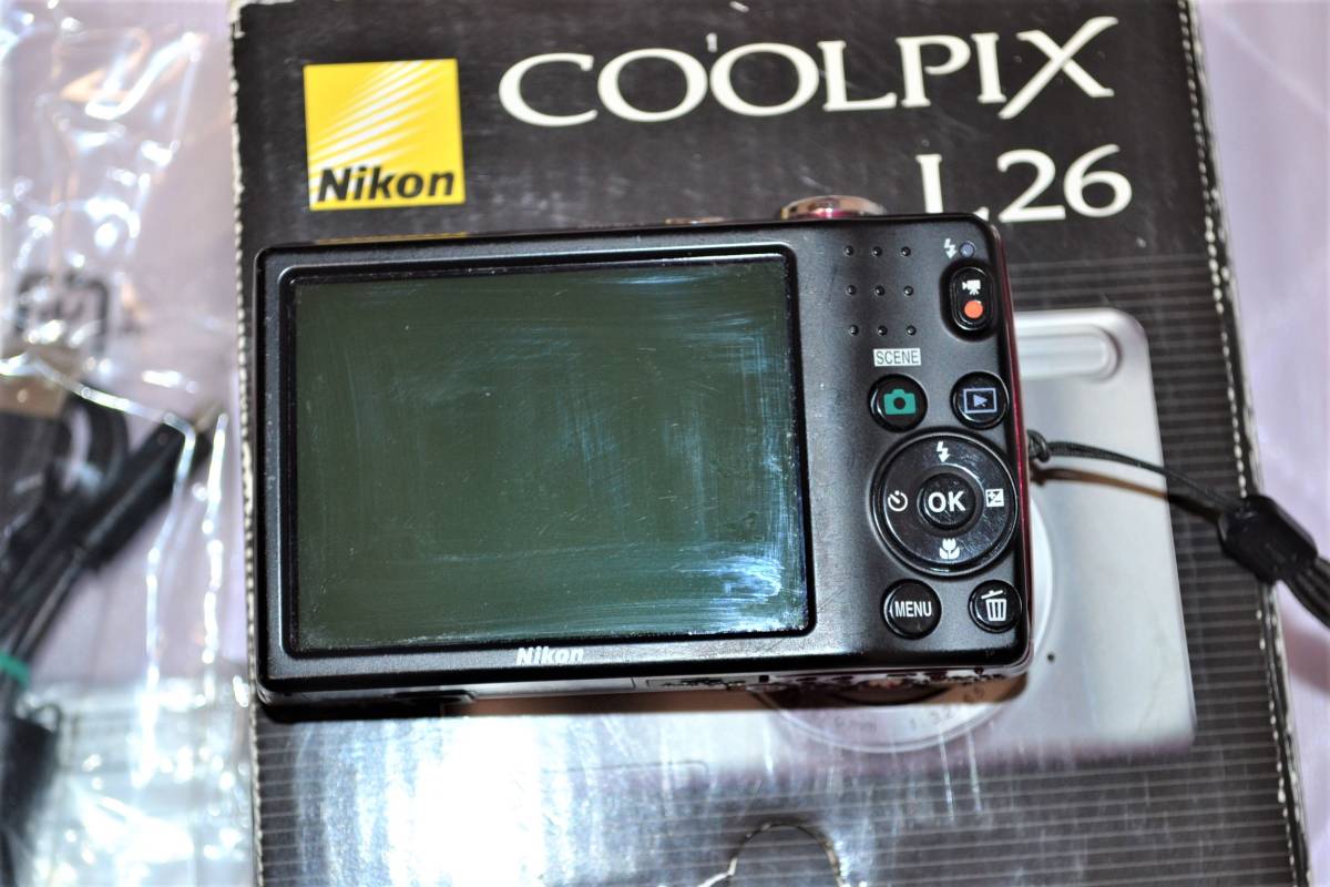 動作未確認Nikon ニコン COOLPIX L26 クールピクス コンパクトデジタル