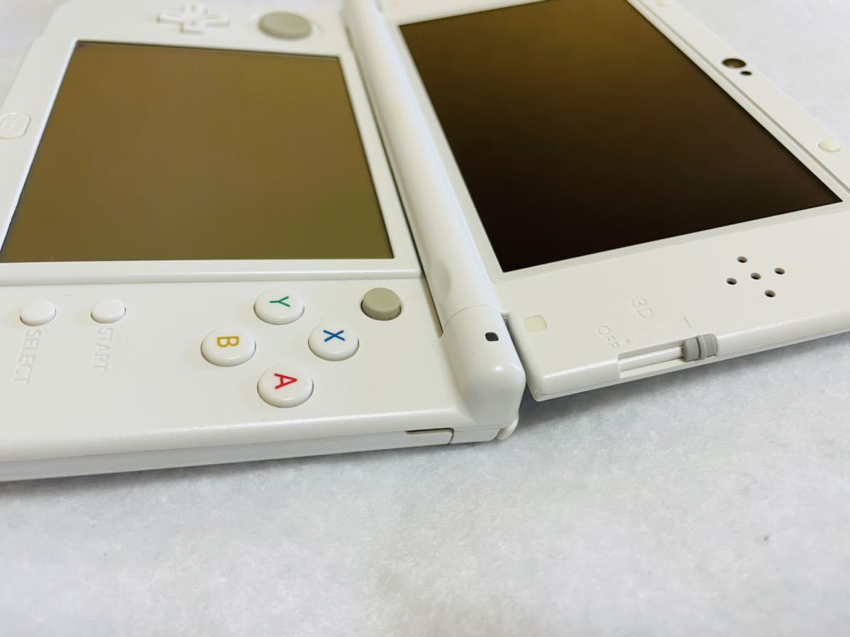 ☆画面傷無し☆ new ニンテンドー3DSLL パールホワイト 任天堂 動作