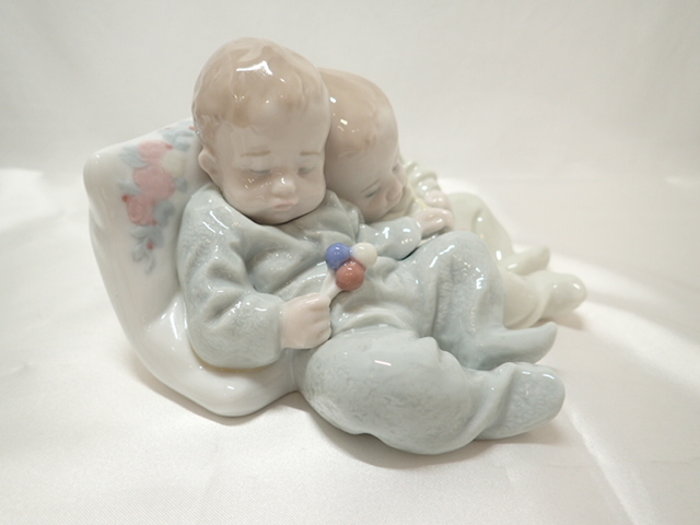 ☆LLADRO リヤドロ 双子の赤ちゃん 置物 西洋陶磁☆