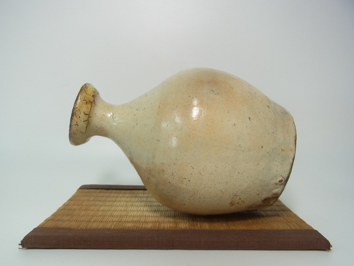 徳利 白丹波 古丹波 幕掛け徳利 白丹波徳利 ⁄ White Tanba Ware