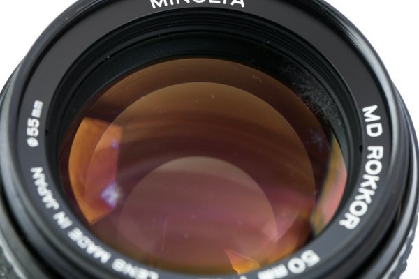 MINOLTA ミノルタ レンズ MD ROKKOR 50mm 1:1.2 Φ55mm マニュアル