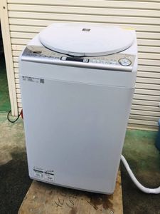 SHARP シャープ プラズマクラスター タテ型洗濯乾燥機 ES-TX8EKS 2020年製