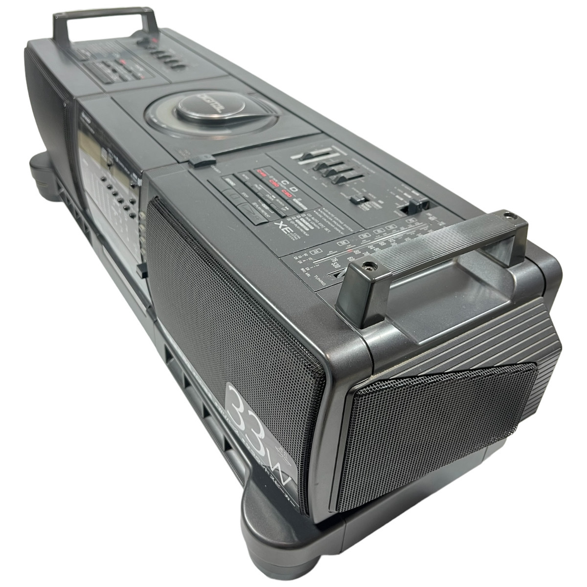SHARP QT-73CD-GY コンパクトディスク ステレオダブルカセット 極上美品☆動作品】SHARP QT-73CD-GY シャープ コンパクトディスク