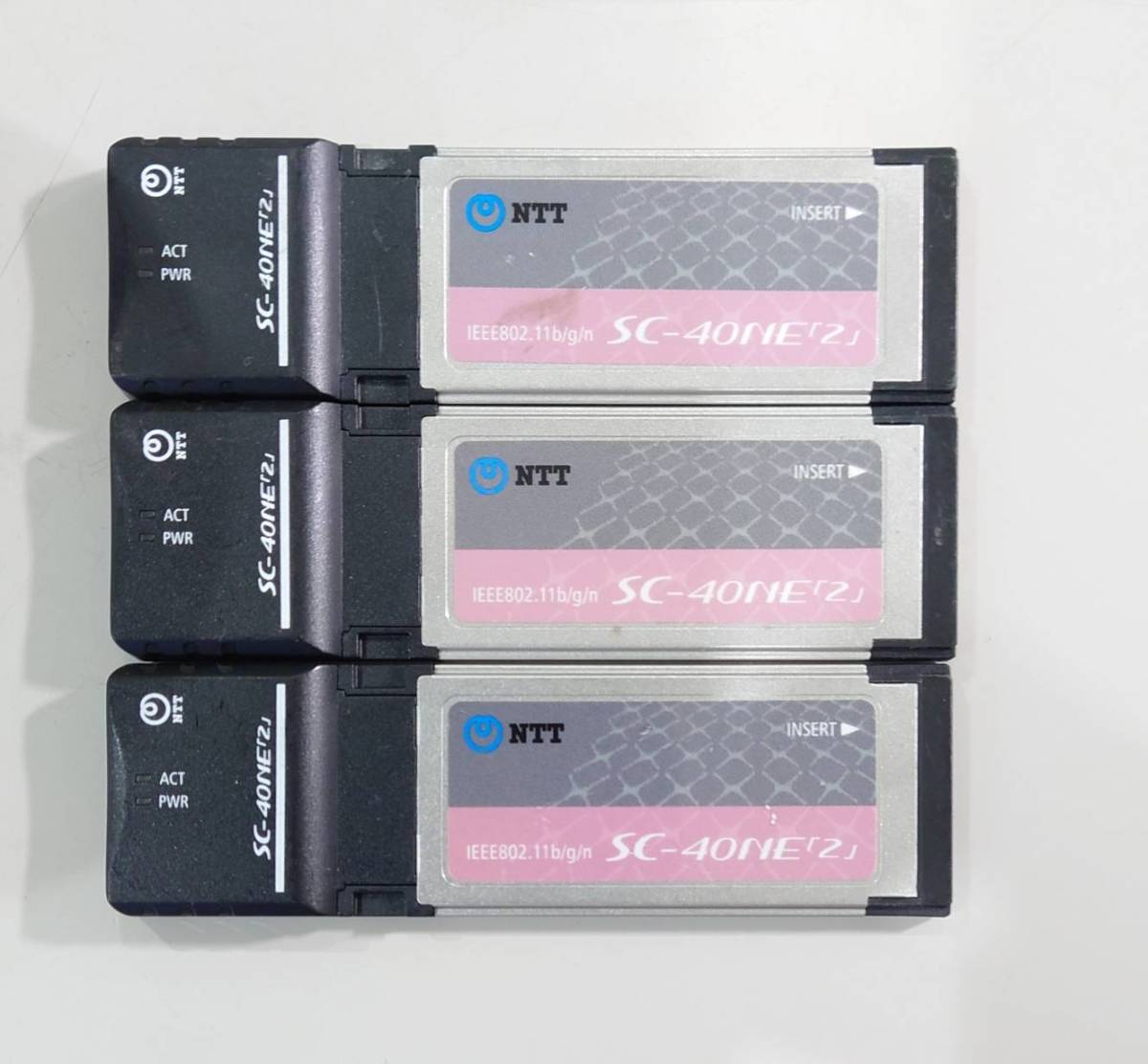 KN2809 【現状品】NTT 無線LANカード SC-40NE(2) 3枚セット